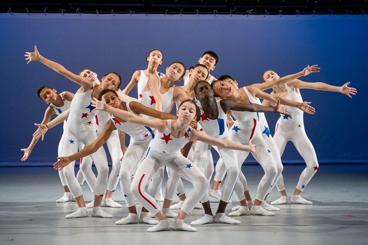 Kids Dance performs at the 25th Anniversary Gala of The New 42nd Street